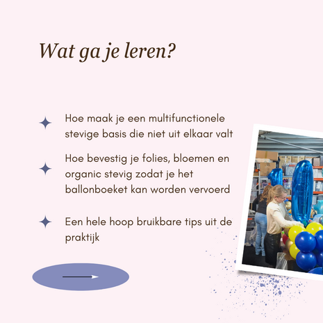 Workshop Ballonboeketten -  19 Januari 2025 - 10:00 / 16:00