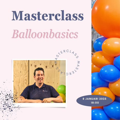 Workshop Balloon Basics - 8 Januari - 18:00 / 22:30