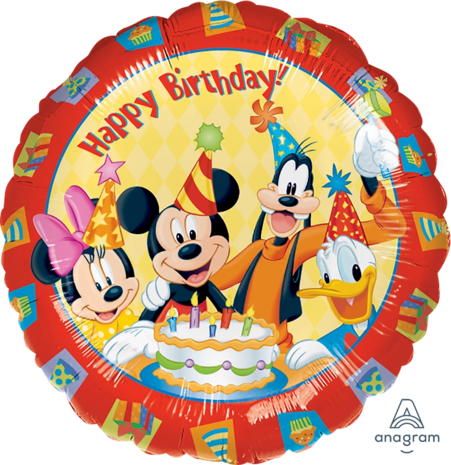 Mickey Mouse and Friends - Happy birthday -18 inch - S60 Anagram (1)