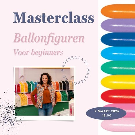 Mooideco - Workshop Ballonfiguren voor beginners 7 Maart 2025