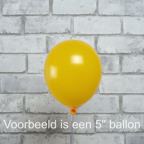 Mooideco - Link o loon doorknoopballonnen Sempertex Honey yellow