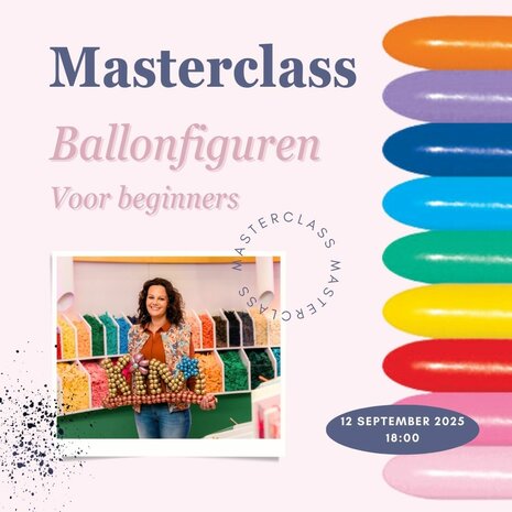 Workshop - Ballonfiguren voor beginners - 12 September 2025