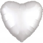 Heart - Satin white - 17 inch - S18 Anagram (1)