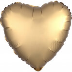 Heart - Satin gold - 17 inch - S18 Anagram (1)