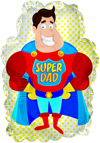 Super Dad - 9 inch - CTI Balloons (1)