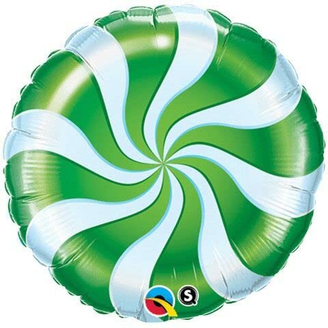 Candy Swirl - Green - 18 inch - Qualatex (1)