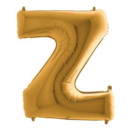 Letter Z - goud - 26 inch - Grabo (1)