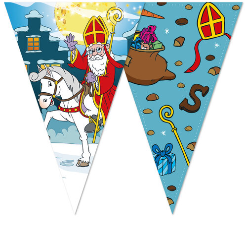 Sinterklaas - vlaggenlijn 10 meter - tweezijdig - WFP (1)