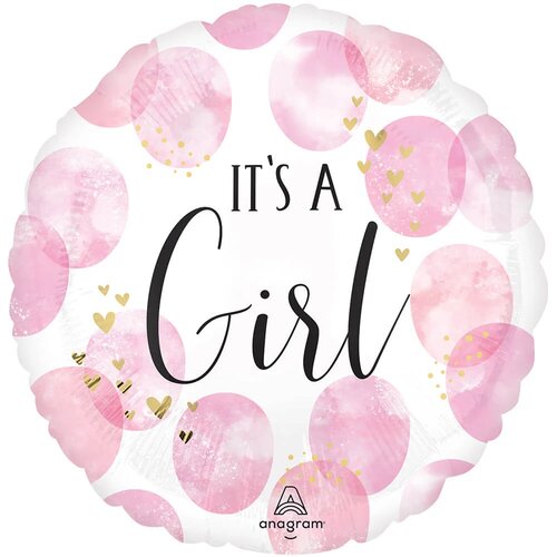 Watercolor Pink - Baby Girl - 18 inch - S40 Anagram (1)