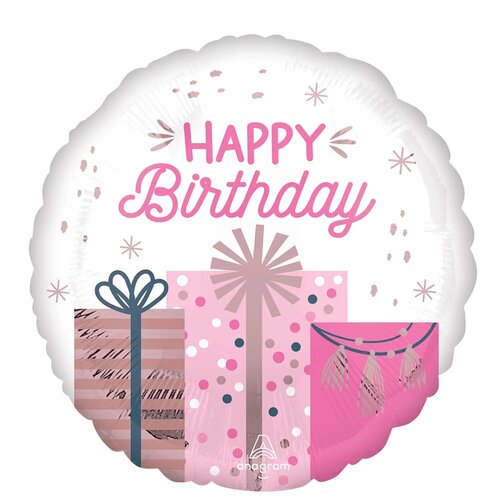 Pastel Birthday - Happy birthday - 18 inch - S40 Anagram (1)