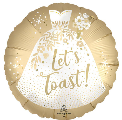 Wedding Let's Toast - Huwelijk - 18 inch - S40 Anagram (1)