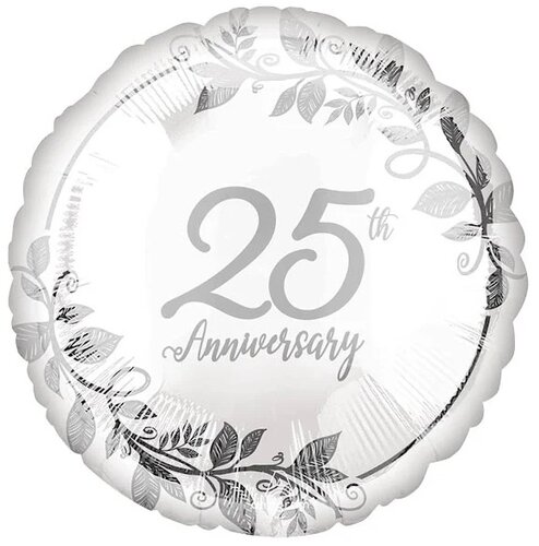 Happy 25th Silver Wedding Anniversary - Jubileum - 18 inch - S40 Anagram (1)