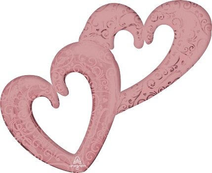 Interlocking hearts Rose gold - 53 inch - P70 Anagram (1)