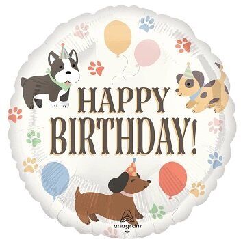 Pawsome Party - Happy birthday - 18 inch - S40 Anagram (1)