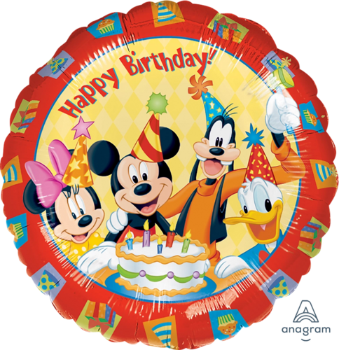 Mickey Mouse and Friends - Happy birthday -18 inch - S60 Anagram (1)